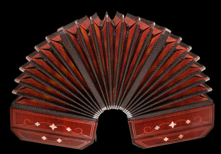 bandoneon, argentine tango instrument, wide openの写真素材