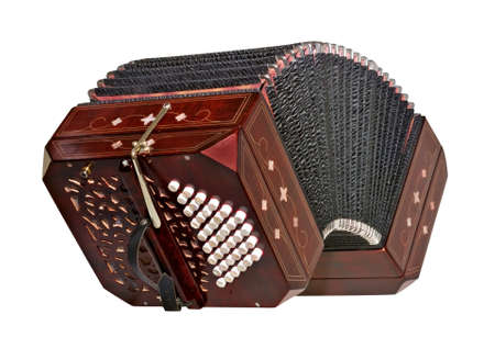 Bandoneon, tango instrument, three quarters viewの写真素材