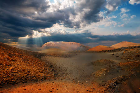 Mountains of fire,Timanfaya National Park in Lanzarote Island の写真素材