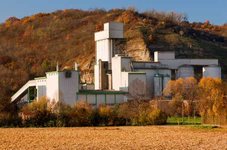 Former GDR cement factory in Dorndorf, Thuringen, Germanyのeditorial素材