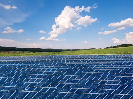 Solar farm in rural Germany