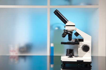 Entry level microscope, copy space