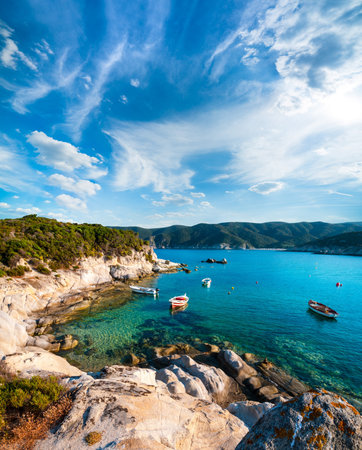 Seashore in Kalamitsi, Sithonia, Chalkidiki, Northern Greece