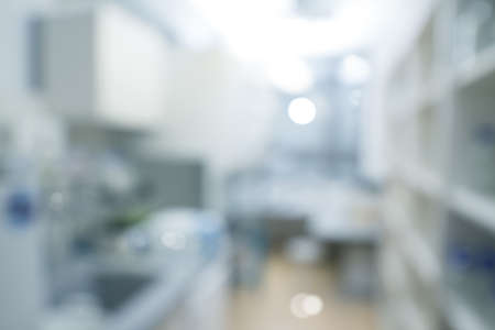 Scientific modern laboratory interior out of focus, text spaceの写真素材