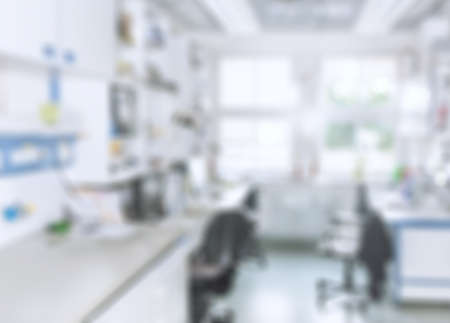 Scientific : modern laboratory interior out of focus, text spaceの写真素材