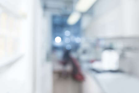 Scientific : modern laboratory interior out of focus, text spaceの写真素材