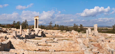 The Sanctuary of Apollo Hyllates in Cyprus, Greece, panoramic imageのeditorial素材