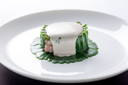 Laing - a dish made with pork, taro leaves and coconut milk, generative AIの素材
