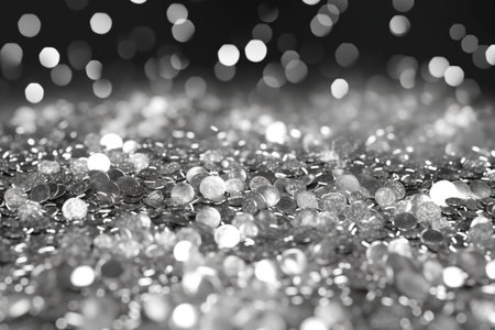 A black and white photo of a bunch of diamonds. Generative AI image.の素材