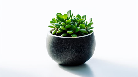 A potted plant sitting on top of a table. Generative AI image.の素材