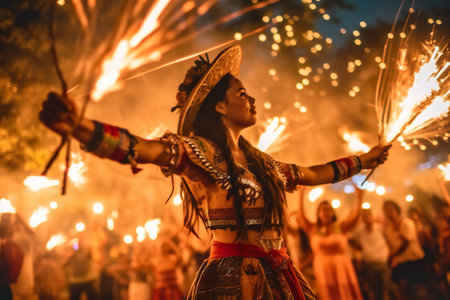 Festa Junina in Sao Paulo, Brazil, generative AIの素材