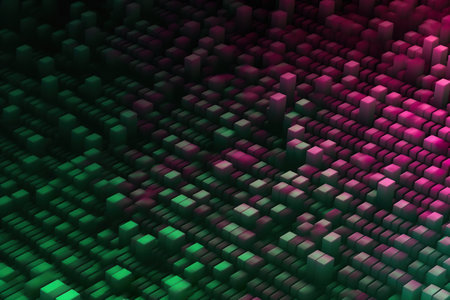 A computer keyboard sitting on top of a table. Generative AI image.の素材