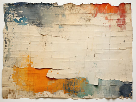 A piece of paper that has been torn off.の素材