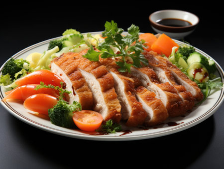 Tonkatsu, Japanese pork cutlet, crispy and savoryの素材