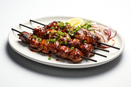 Yakitori Skewers: Grilled Perfection on Bambooの素材