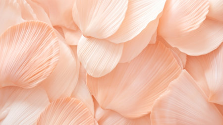 A close up of a bunch of white flowers, on peach fuzz background.の素材