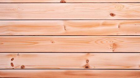 A close up of a wood paneled wall, on peach fuzz background.の素材