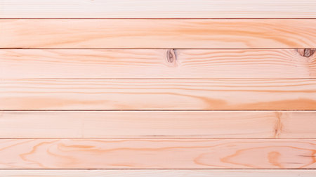 A close up of a piece of wood on a table, on peach fuzz background.の素材