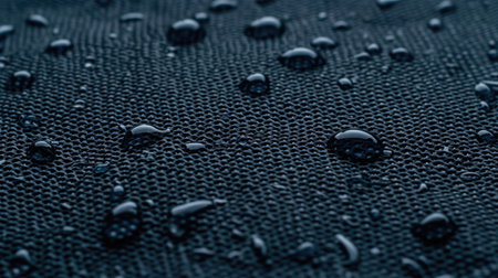 A close up of water droplets on a clothの素材