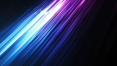 A blue and purple abstract wallpaper with a black backgroundの素材