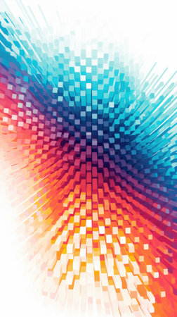 A colorful abstract background with squaresの素材