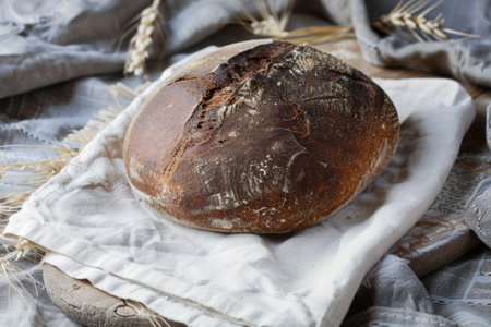 Loaf of Bread on Clothの素材