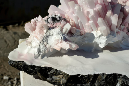 Close Up of Pink and White Rocksの素材
