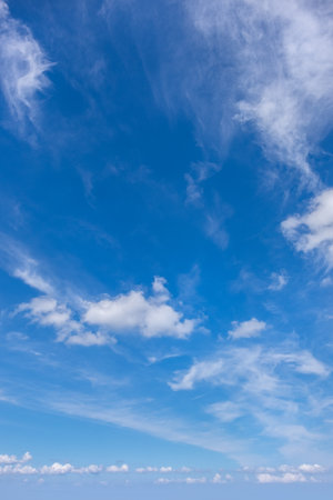 Blue Sky With White Cloudsの写真素材