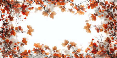 Autumn Foliage Spectrum in Flat Layの素材