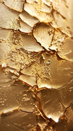 Stunning Golden Textured Background With Metallic Cracks and Shimmering Highlightsの素材
