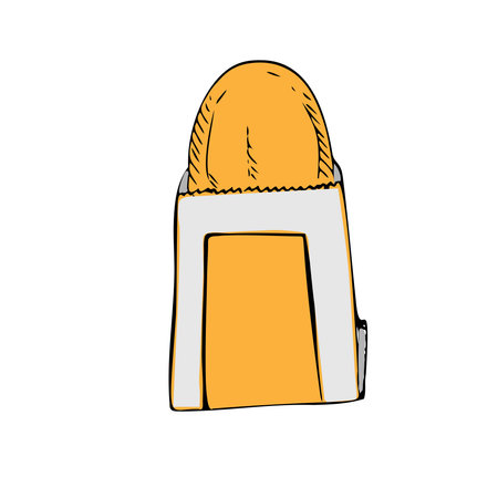 potato pancakes in the package of fast foodのイラスト素材