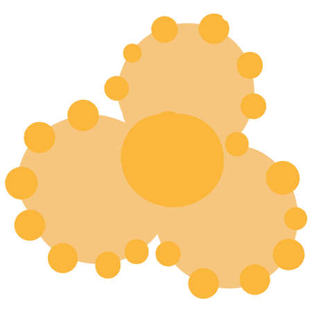 decorative flowers leaves and items to create postcards and patternsのイラスト素材