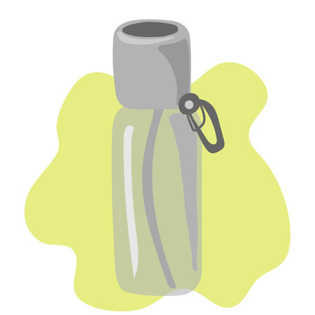 Sports water bottle linear icon. plastic bottle in line style. vector illustrationのイラスト素材