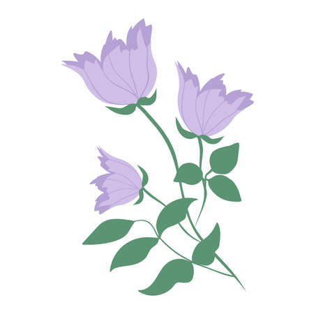 Beautiful romantic element with roses, leaves, flower bouquets, flower arrangements.のイラスト素材