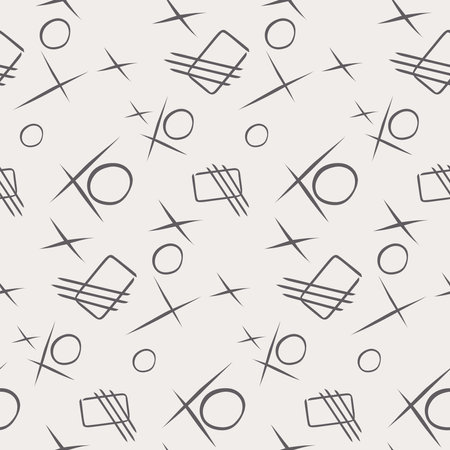 Abstract seamless pattern with decorative elements.のイラスト素材