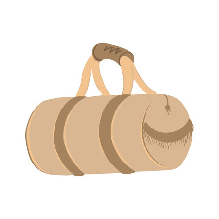 Travel bag isolated on white backgroundのイラスト素材