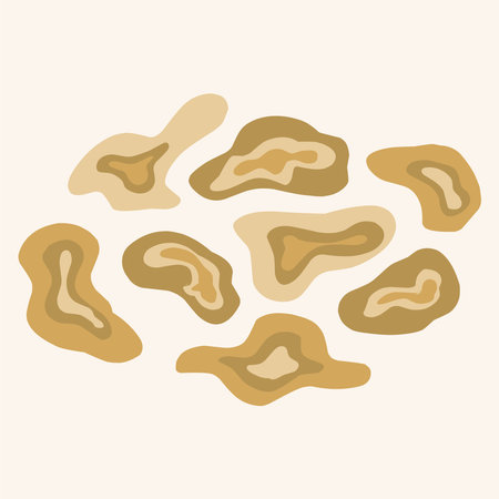 Doodle elements in boho style with animal print on backgroundのイラスト素材