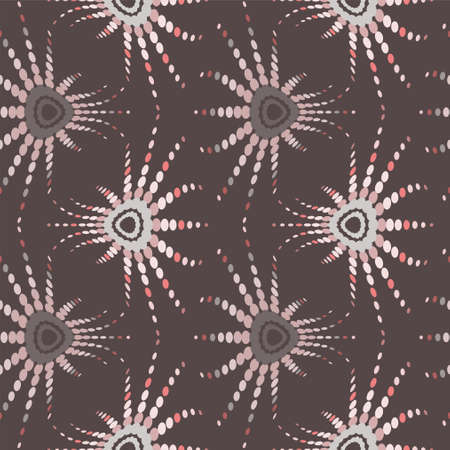 retro optical illusion seamless patternのイラスト素材