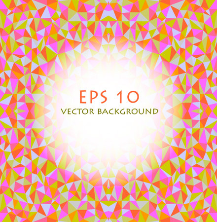 pink and green abstract triangle backgroundのイラスト素材