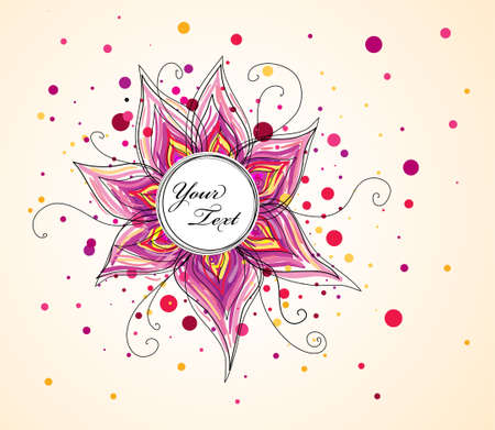 Vector abstract floral background のイラスト素材