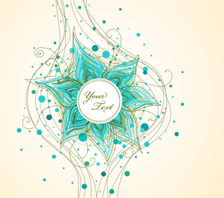 Vector abstract floral backgroundのイラスト素材