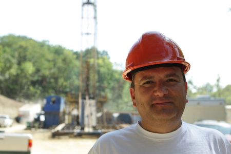 Worker at the rigの写真素材