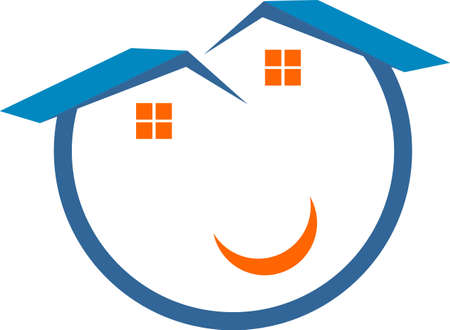 stock logo happy homeのイラスト素材