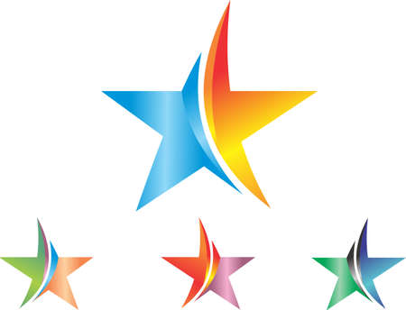 stock logo stars illustrationのイラスト素材