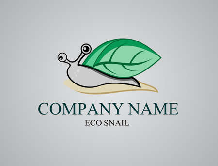 ecology green snailのイラスト素材