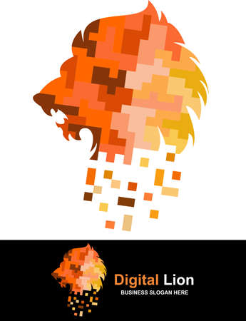 logo digital lion softwareのイラスト素材