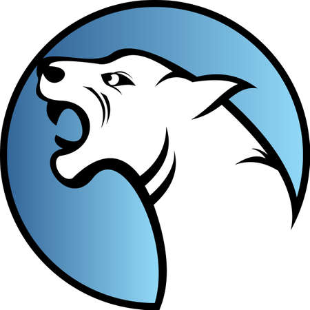 logo cheetah on circleのイラスト素材