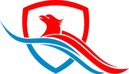 logo eagle bird protectionのイラスト素材