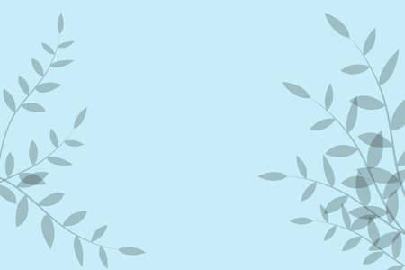 Background shadows fall from the leaves. Vector illustration.のイラスト素材