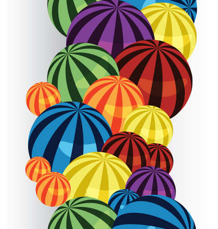  illustration of many colorful balls vertical seamless border
のイラスト素材